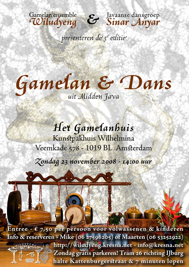 3e editie Concert Gamelan en Dans