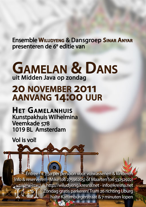 6e editie Concert Gamelan en Dans