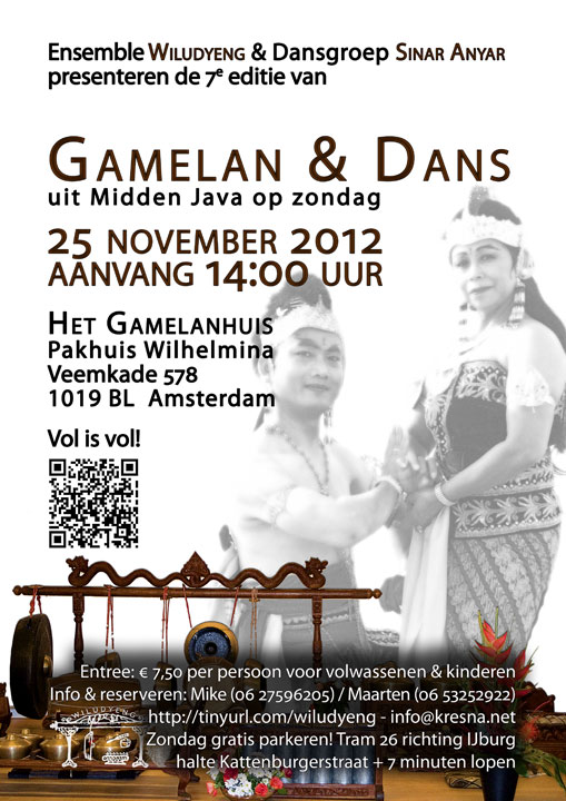 7e editie Concert Gamelan en Dans